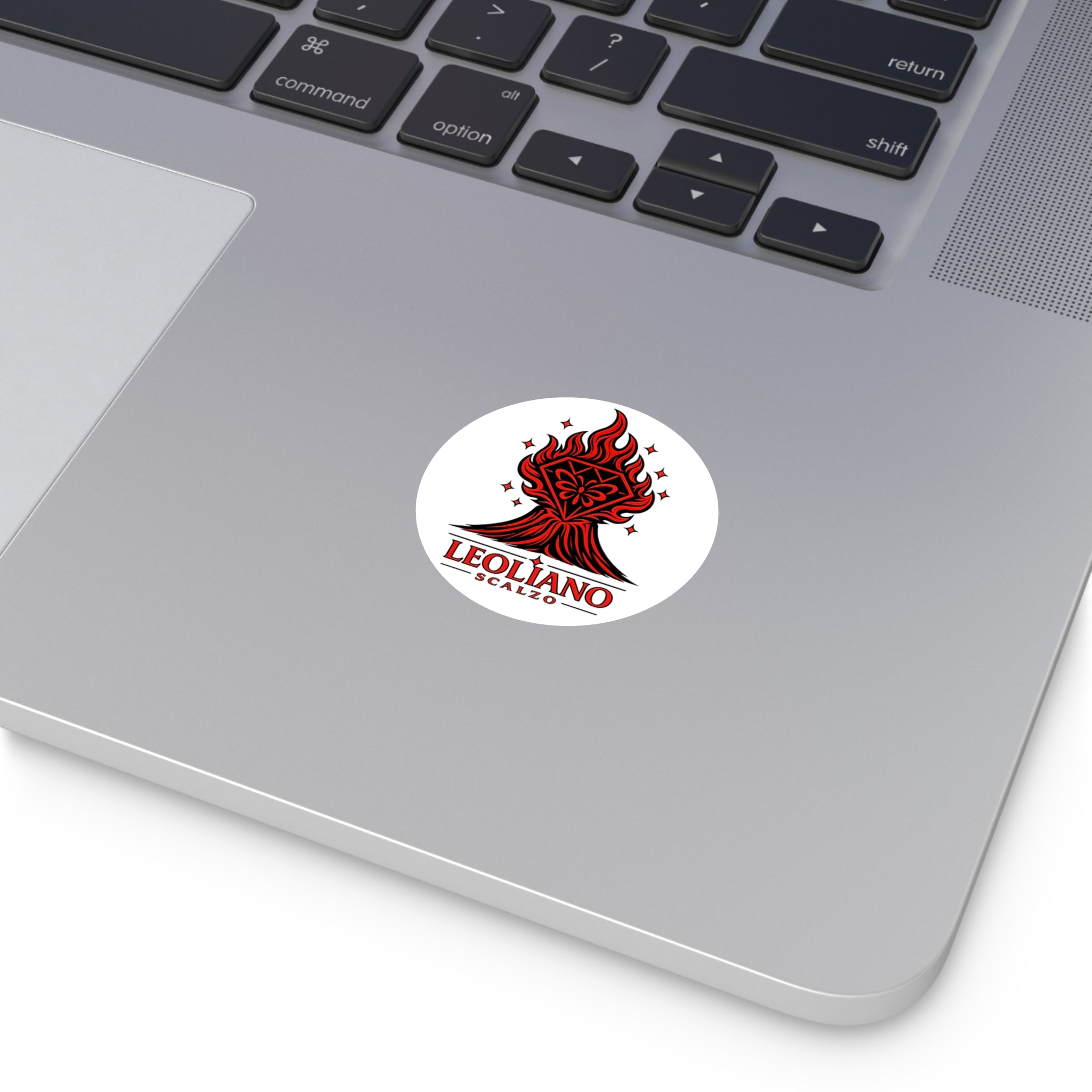 Leoliano Scalzo – Sticker Tondo - Logo Volcano Diamond